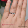 Load and play video in Gallery viewer, Diamond Flush Eternity Wedding Band