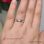 Load and play video in Gallery viewer, Diamond Flush Eternity Wedding Band