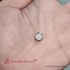 Load and play video in Gallery viewer, Round Bezel 0.75 Carat Solitaire Pendant