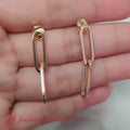 Thumbnail 5 - paper-clip-dangle-earrings-in-yellow-gold-fdear11278