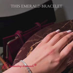 Load and play video in Gallery viewer, modern-east-west-set-emerald-cut-bracelet-white-gold-fdbrc10220em-17-00ct-fancyvideo-nl-wg
