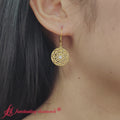 Thumbnail 19 - Filigree Circle Drop Lever Back Earring