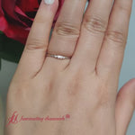 Load and play video in Gallery viewer, thin-stack-baguette-ring-14k-white-gold-fdsr9432