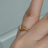 Load and play video in Gallery viewer, celtic-bezel-round-sapphire-engagement-ring-in-yellow-gold-FD10030ROR-YG-720