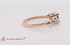 Load and play video in Gallery viewer, Round Cut Celtic Two Tone Man Made Engagement Ring