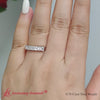 Load and play video in Gallery viewer, Emerald Cut Seven Stone Wedding Band