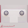 Load and play video in Gallery viewer, earring-jacket-for-2-carat-round-stud-earrings-with-sapphire-in-14k-white-gold-fdear11307-0-50-ct (