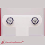 Load and play video in Gallery viewer, earring-jacket-for-2-carat-round-stud-earrings-with-sapphire-in-14k-white-gold-fdear11307-0-50-ct (
