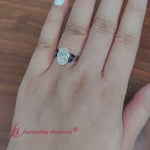 Load and play video in Gallery viewer, Oval Lab-Grown Diamond Twisted Split Engagement Ring