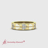 Load and play video in Gallery viewer, enamel-diamond-heart-wedding-bands-in-yellow-gold-fd11100r-video