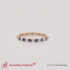 Load and play video in Gallery viewer, 0.75 Carat Round Cut Bezel Set Eternity Band
