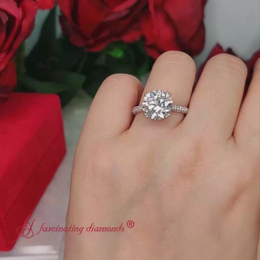 round-cut-pave-band-hidden-halo-lab-diamond-ring-in-14k-white-gold