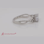Load and play video in Gallery viewer, Asscher Cut Irish Split Solitaire Ring
