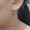 Load and play video in Gallery viewer, pear-shaped-halo-leverback-earrings-for-her-with-black-diamond-in-14k-white-gold-fdear11235pe