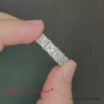 Load and play video in Gallery viewer, 10-carat-princess-cut-eternity-black-lab-diamond-band-fd10247pr-10-00-ct-bg
