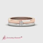 Load and play video in Gallery viewer, 2-tone-heart-promise-wedding-rings-fd1113-video
