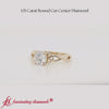 Load and play video in Gallery viewer, Round Cut Irish Split Solitaire Ring
