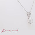 Thumbnail 25 - Pear Shaped Solitaire Necklace