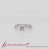 Load and play video in Gallery viewer, Round Cut Twisted Vine Delicate Engagement Ring