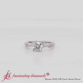 Thumbnail 3 - Round Cut Twisted Vine Delicate Engagement Ring
