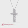 Load and play video in Gallery viewer, 0.50-carat-diamond-simple-cross-pendant-fdpd10825-0-50-ct