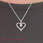 Load and play video in Gallery viewer, Solitaire Heart Pendant
