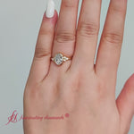 Load and play video in Gallery viewer, Petite Oval Bezel Simple Engagement Ring
