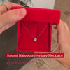 Load and play video in Gallery viewer, Round Halo Classic Pendant