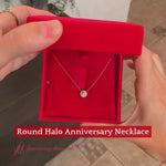 Load and play video in Gallery viewer, Round Halo Classic Pendant
