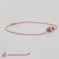 Thumbnail 1 - 3-stone-bracelet-for-mothers-with-ruby-in-rose-gold-FDBRC8693-video