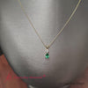 Load and play video in Gallery viewer, Pear And Round 2 Stone Diamond Pendant