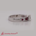 Thumbnail 65 - asscher-cut-channel-three-stone-diamond-engagement-ring-with-ruby-in-white-gold-FDENS205ASRGBLACK-720