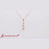 Load and play video in Gallery viewer, 0.30-Carat-3-Stone-Drop-Diamond-Pendant-In-18k-Yellow-Gold-FDPD11293-0.30-CT-1-720