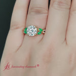 Load and play video in Gallery viewer, Twisted Split Vine Engagement Ring
