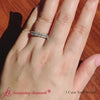 Load and play video in Gallery viewer, 1 Carat Nine Stone Emerald Cut Wedding Band