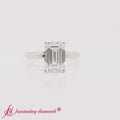Thumbnail 3 - Emerald Cut 4 Prong Classic Solitaire Ring