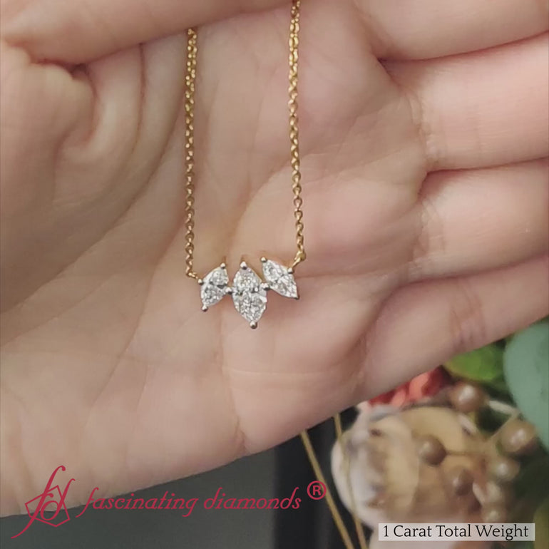 3-stone-marquise-diamond-necklace-chain-in-yellow-gold-fdpd11096-fancyvideo