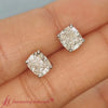 Load and play video in Gallery viewer, 2-ct-cushion-diamond-basket-stud-earring-2-carat-in-white-gold-FD-EAR10411CU