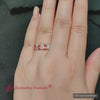 Load and play video in Gallery viewer, teardrop-wedding-band-orange-sapphire-1.50-carat-in-white-gold-FD8294PEB