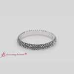 Load and play video in Gallery viewer, 1 Ct. Cluster Micro Pave Band
