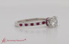 Load and play video in Gallery viewer, Half Coverage Hidden Halo Engagement Ring