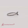 Load and play video in Gallery viewer, semi-mount-thin-classic-solitaire-engagement-ring-in-black-gold-fdens9358