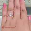 Load and play video in Gallery viewer, Oval Shaped Floating Marquise Accent Diamond Ring