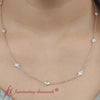 Load and play video in Gallery viewer, bezel-station-diamond-necklace-in-yellow-gold-fdnk00606-fancyvideo