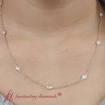 Load and play video in Gallery viewer, bezel-station-diamond-necklace-in-yellow-gold-fdnk00606-fancyvideo