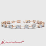 Load and play video in Gallery viewer, 9 Carat Multi Shape Diamond Tennis Bracelet
