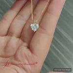 Load and play video in Gallery viewer, 1.50-ct-heart-single-diamond-pendant-in-yellow-gold-fdpd8469-ht
