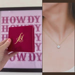 Load and play video in Gallery viewer, Diamond Flower 2 Tone Pendant
