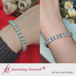 Load and play video in Gallery viewer, 18-ct-oval-shaped-diamond-basket-tennis-bracelet-in-white-gold-fdbrc10448ov-18-00-ct-2000
