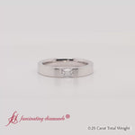 Load and play video in Gallery viewer, Single Emerald Mens Lab Diamond Wedding Band In 14k White Gold-FD11266B-2000
